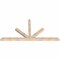 Ekena Millwork Saratoga Smooth Timber Gable Bracket, Douglas Fir, 84"W x 42"H x 3 1/2"D x 3 1/2"F, 12/12 Pitch GBW084X42X0404SAR00SDF - alternate 2